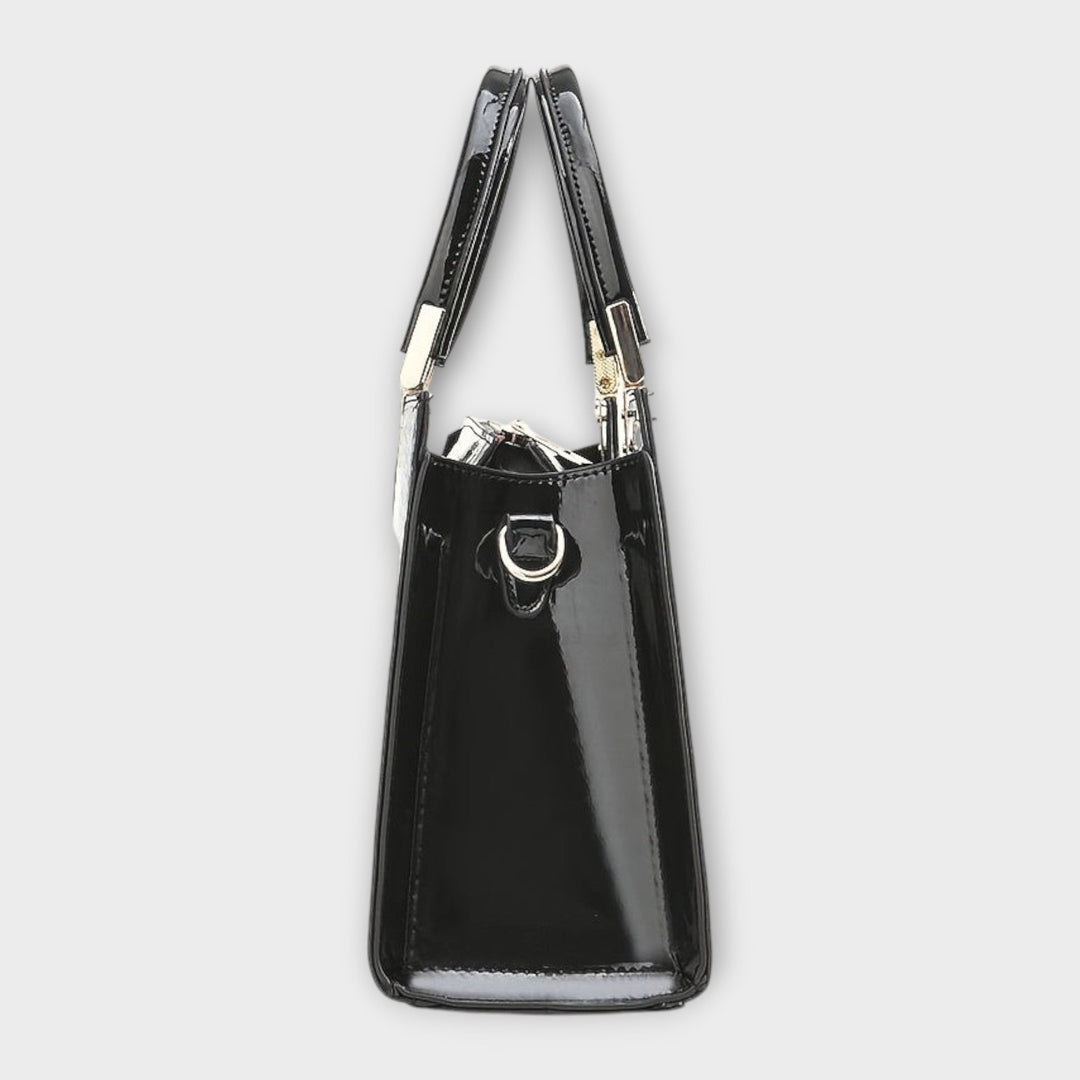 Eleanor | Glossy Crocodile Pattern Handbag