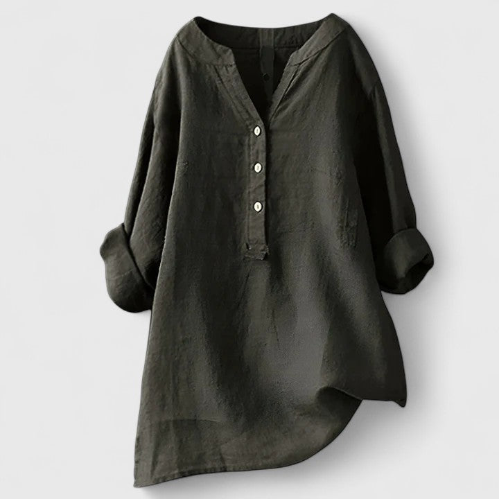 Elanor | Elegant Button-Front Shirt