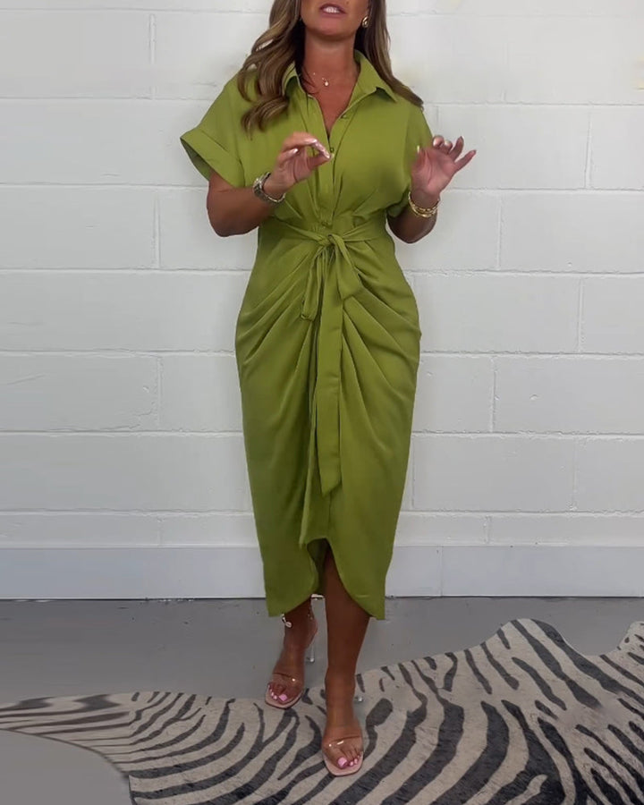 Anouk™ | Luxe Plissé Jurk