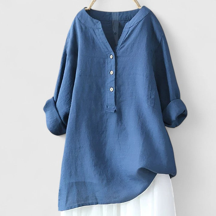 Elanor | Elegant Button-Front Shirt