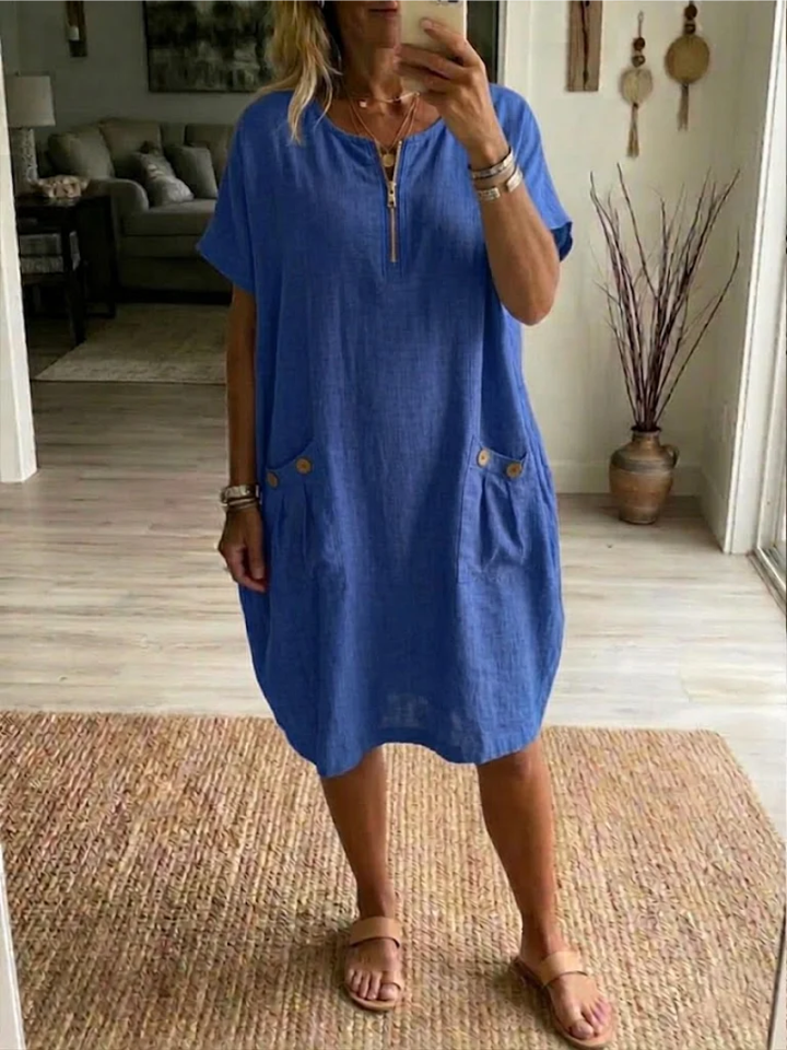 Frances | Relaxed Fit Zip Dress