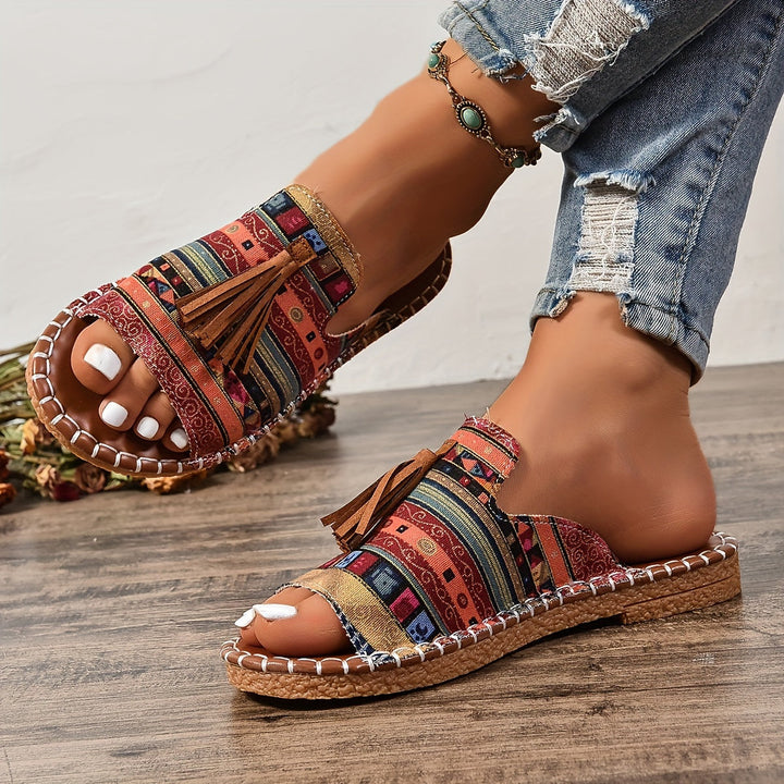 Addison | Boho Tassel Sandals