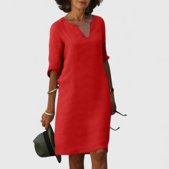 Alayah | Comfortable V-Neck Dress