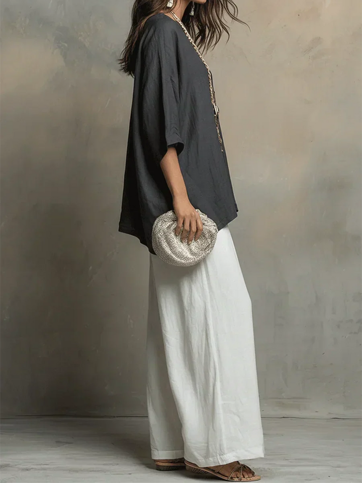 Basha | Linen Two Piece Set