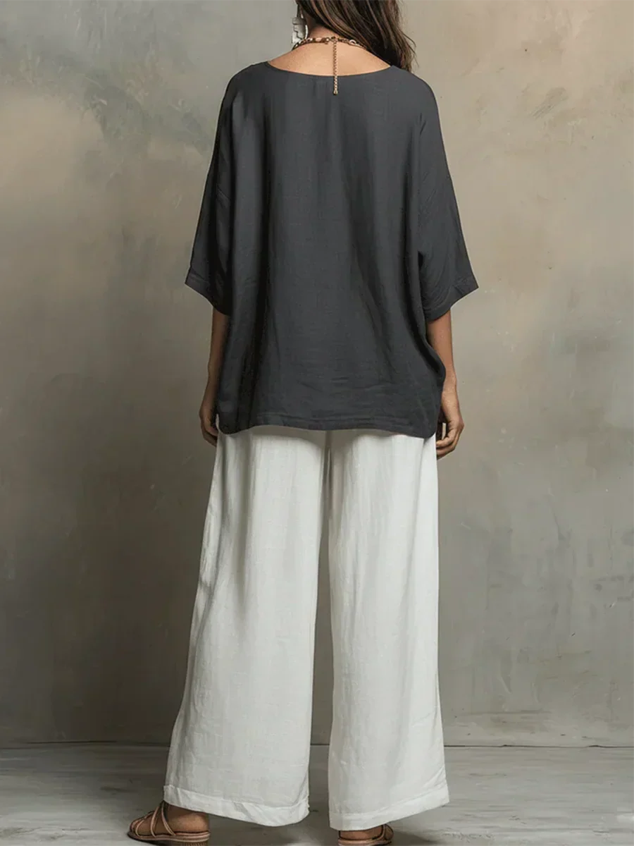 Basha | Linen Two Piece Set