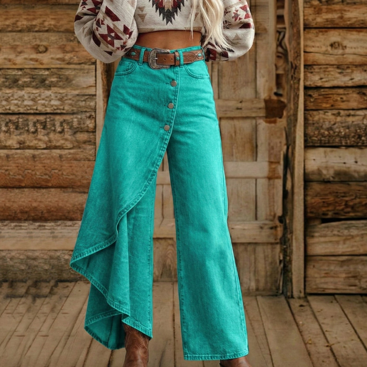 Amelia | Western Denim Pants