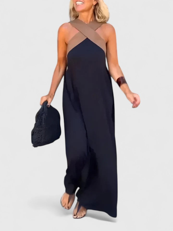 Janice| Elegant Crossback Dress