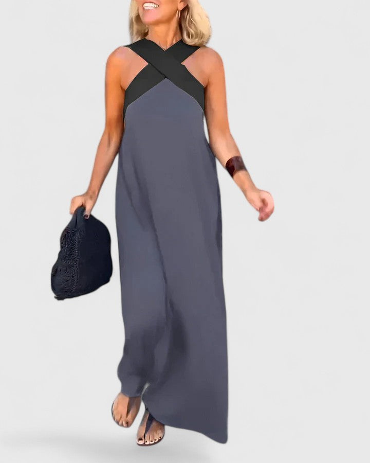 Janice| Elegant Crossback Dress